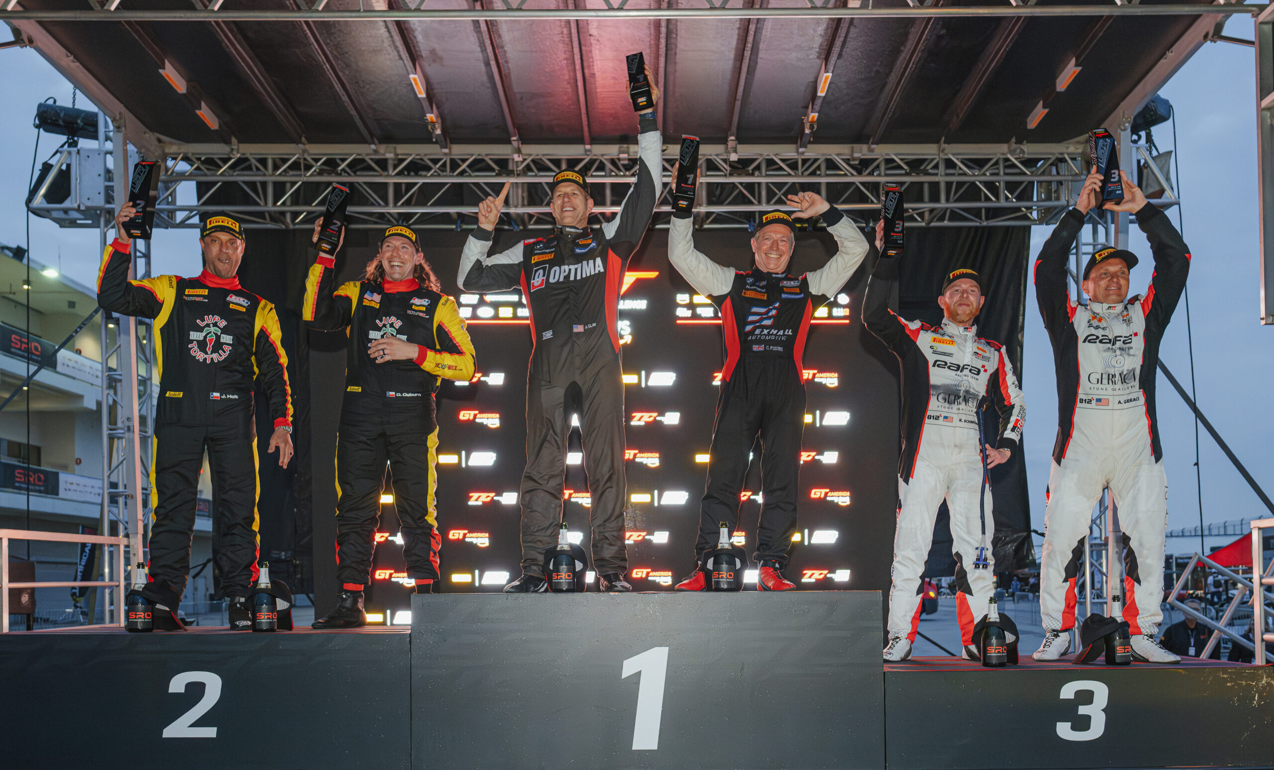 Podium for Schmied and Geraci in Texas
