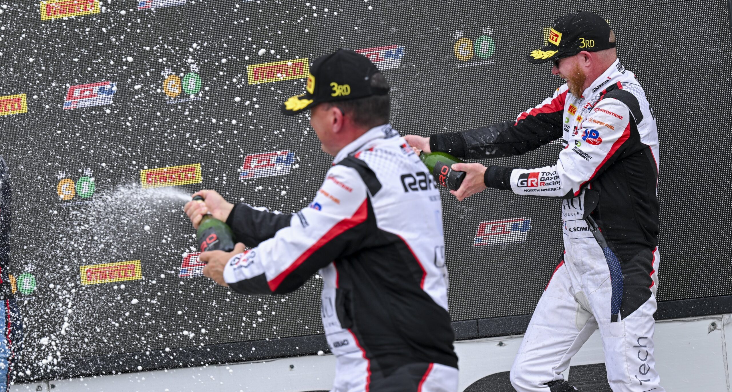 Podium for Schmied and Geraci at Road America